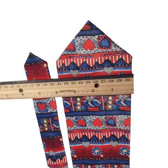 Mens Necktie Valentines Day Love Accessory Office Work Casual Dad Gift February - Picture 3 of 5